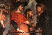 RUBENS, Pieter Pauwel Meeting of Mary and Elisabeth (detail) Spain oil painting artist